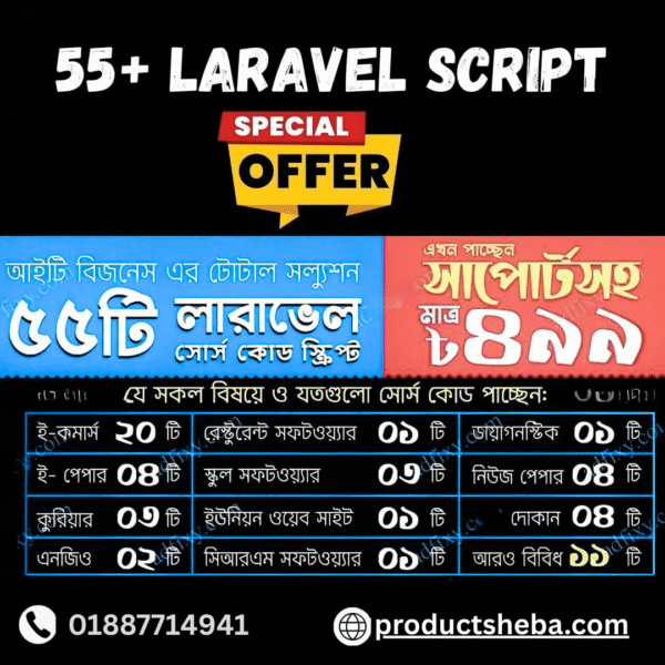 55+ Laravel Script Collection for IT Businesses
